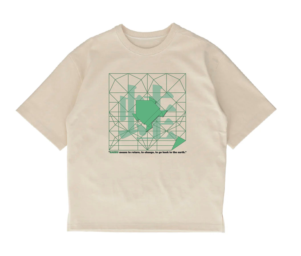 【和紙素材】カエルグラフィックTシャツ